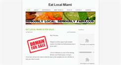 Desktop Screenshot of eatlocalmiami.com