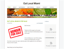 Tablet Screenshot of eatlocalmiami.com